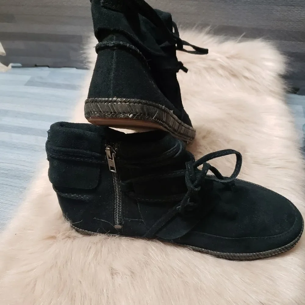 UGG Australia Black Reid Women suede shoe
